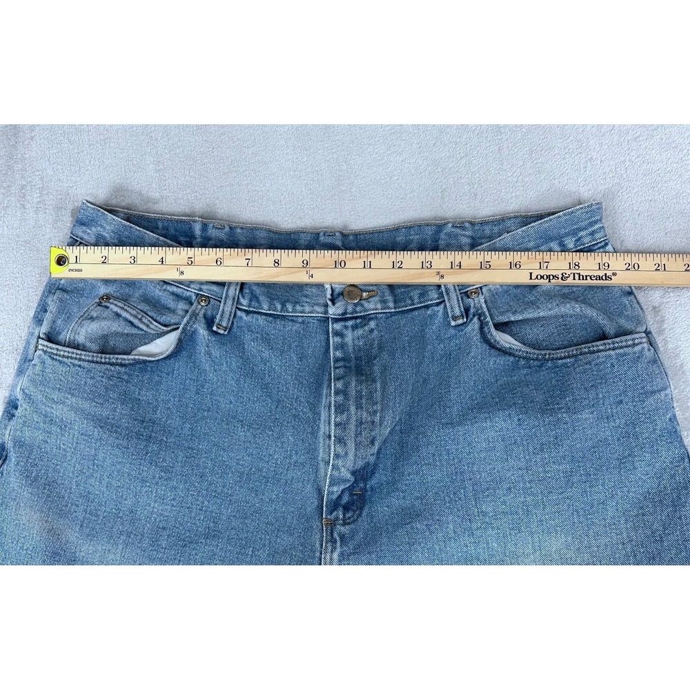 Lot of 2 Wrangler Relaxed Fit Blue Denim Jeans Men's 40x32 Workwear - Picture 10 of 16